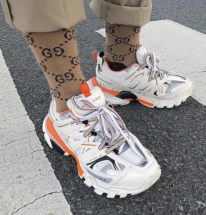 Кросівки Balenciaga Track White Orange