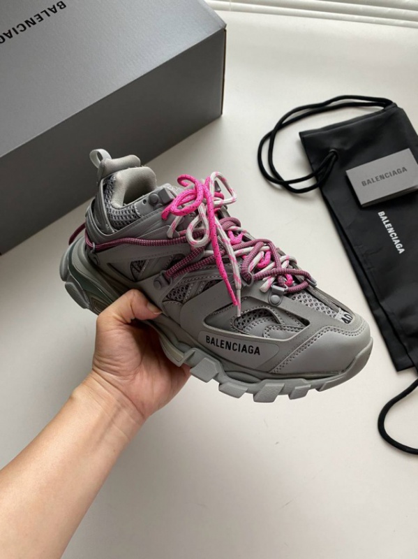 Кросівки Balenciaga Track Trail Laces Grey / Pink